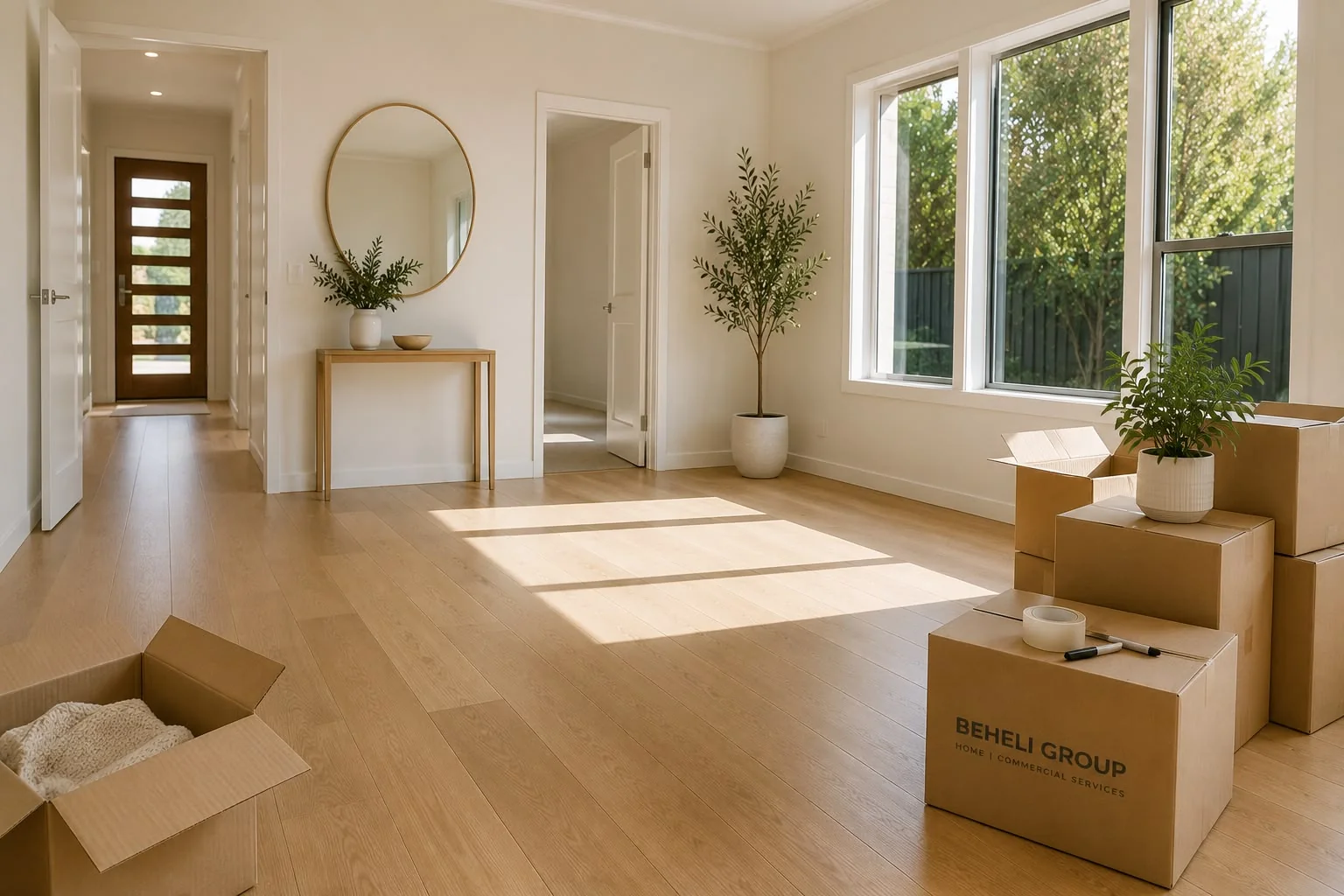Bright modern Sydney home cleaned and ready for move in day